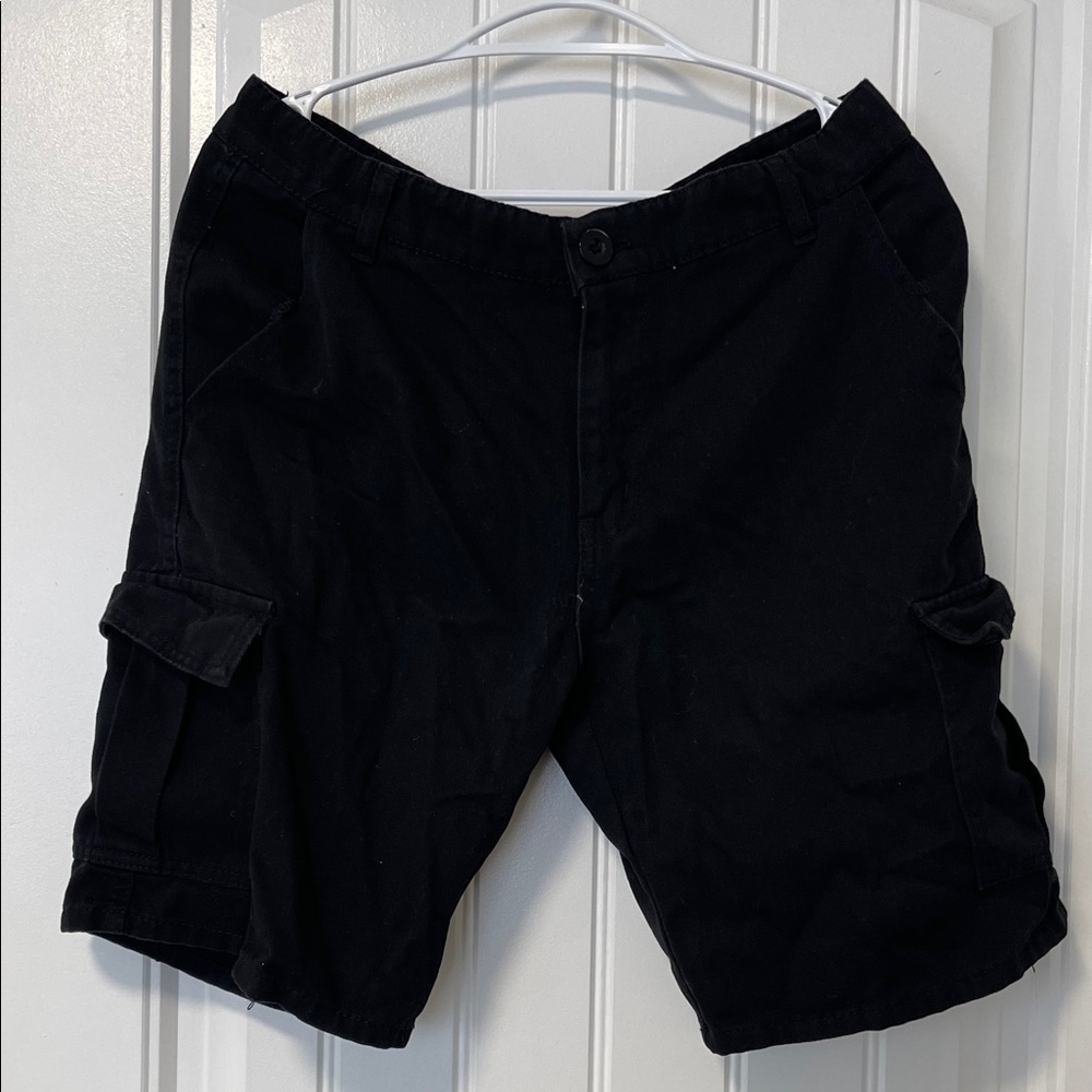 Men's Black Cargo Shorts
